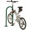 Global Industrial U-Rack Bike Rack, Green, Flange Mount, 2-Bike Capacity 442804MGN
